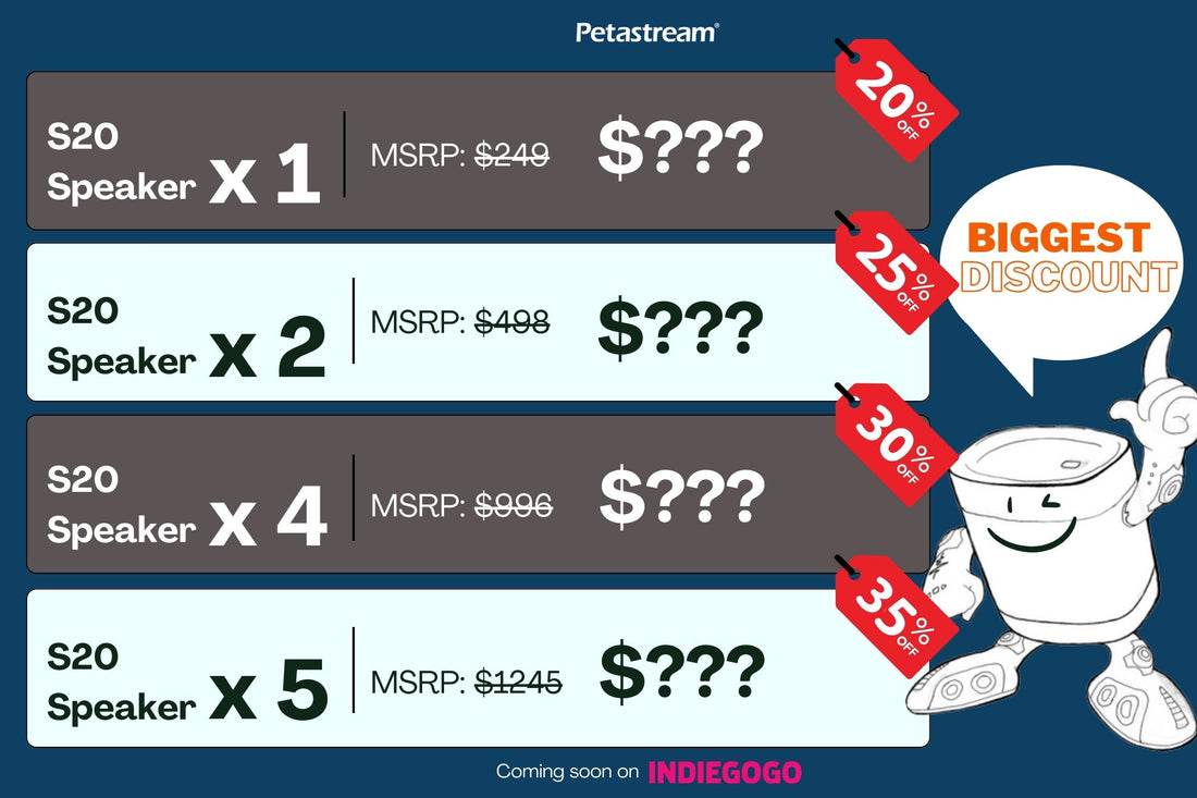 Announcing Petastream S20 Speaker's Special Launch Price!